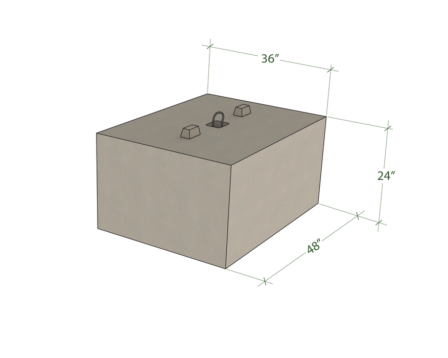 Bloc de béton 2x3x4