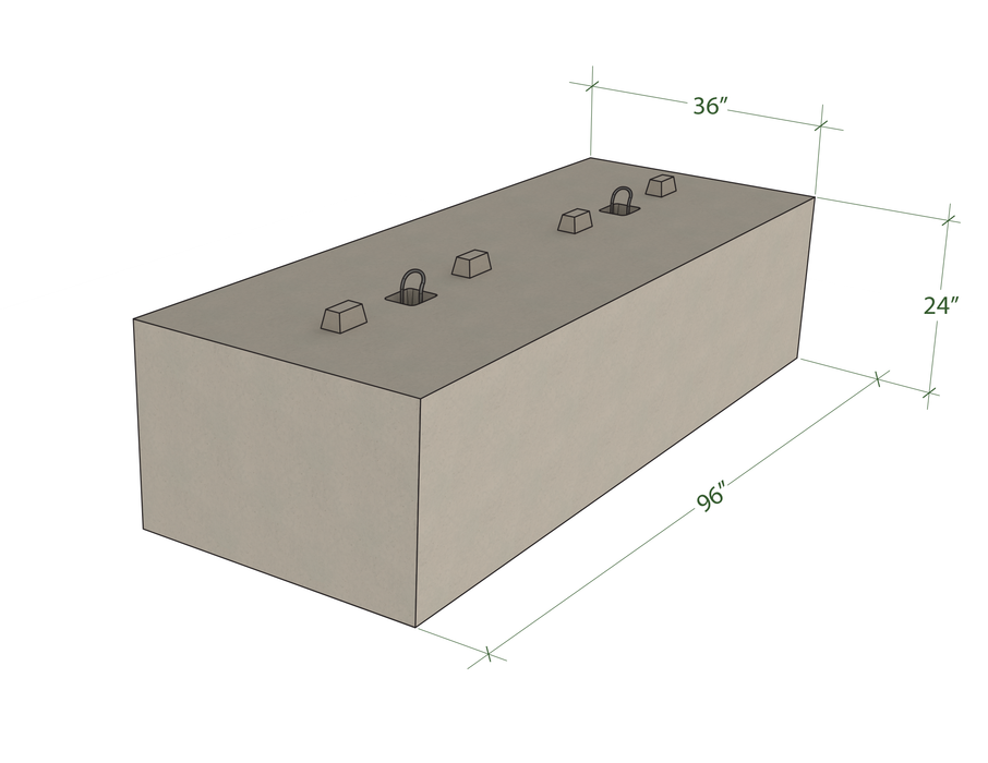 Bloc de béton 2x3x8