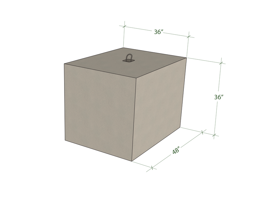 Bloc de béton 3x3x4