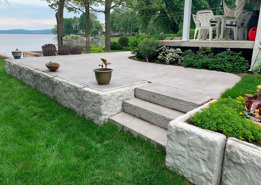 Top bordure de finition - Bloc de béton décoratif