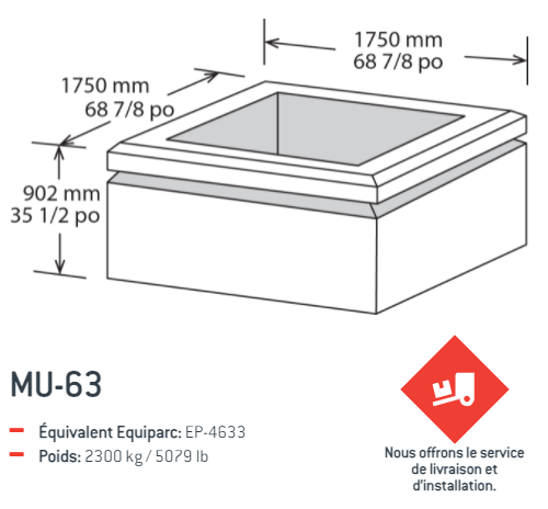 bac fleur carré mu63-1