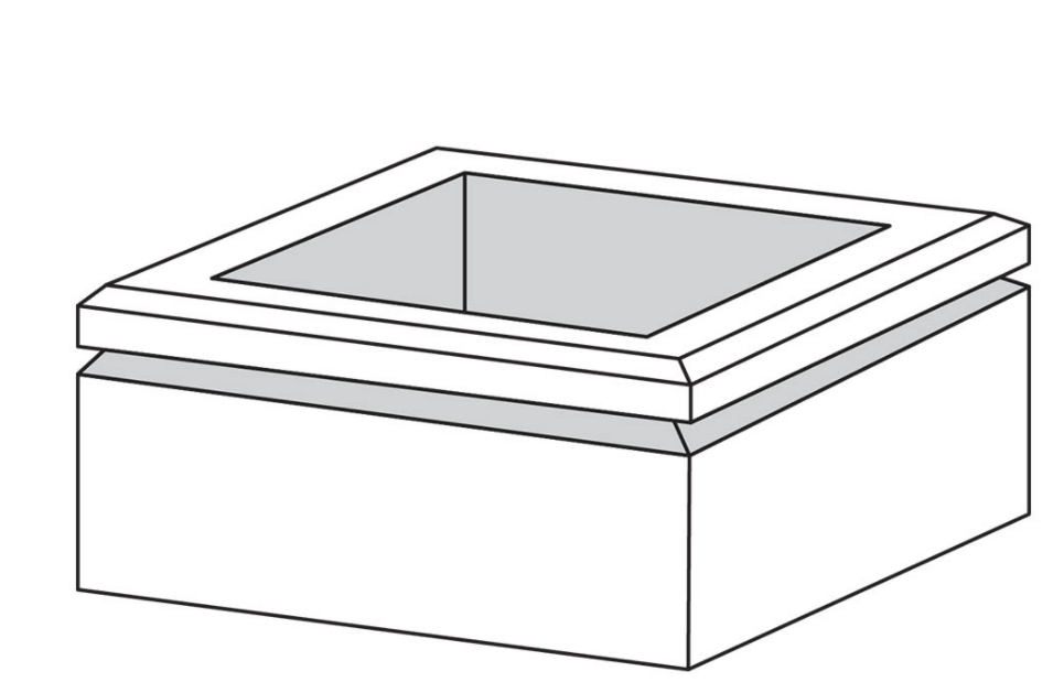 bac fleur carré mu63