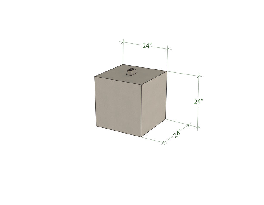 Bloc de béton 2x2x2