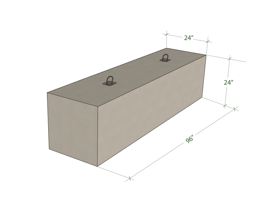 Bloc de béton 2x2x8