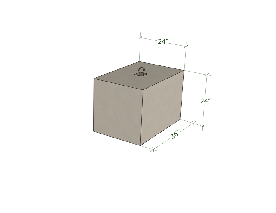 Bloc de béton 2x2x3