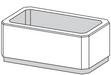 bac fleur rectangle mu62-1