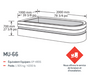 bac fleur rectangle mu66-1