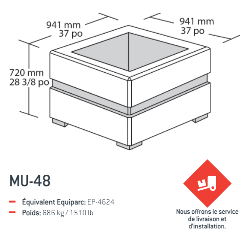 bac fleurs mu48