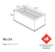 bac fleurs rectangle mu54-1